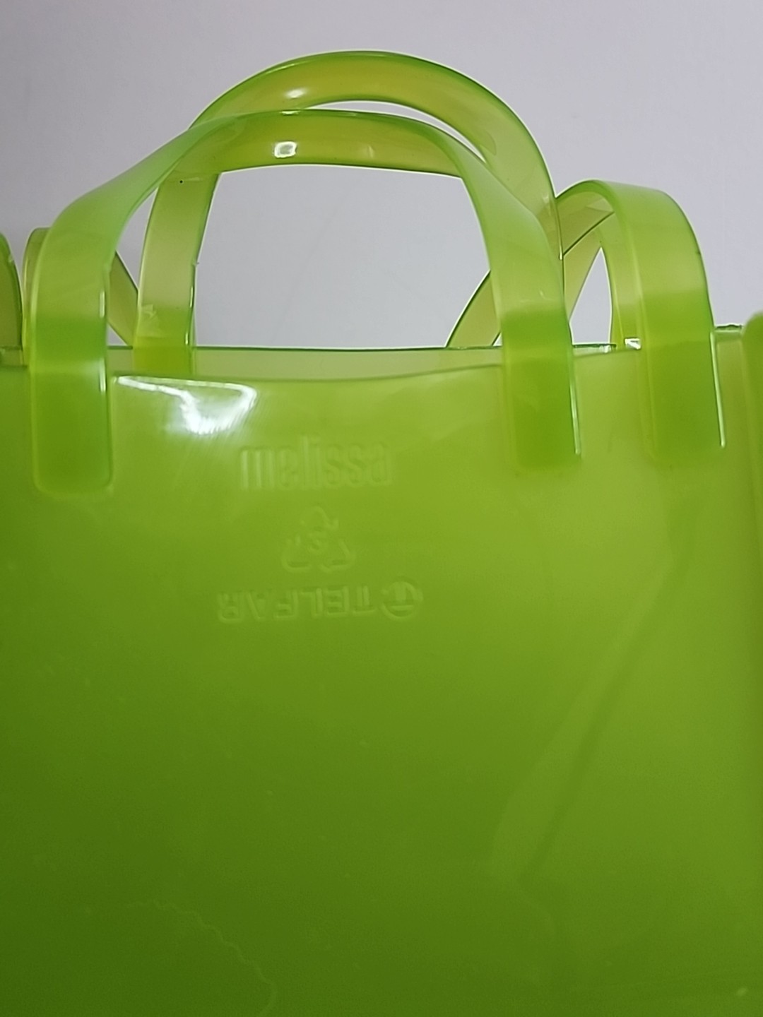 Melissa X Telfar ‘Medium’ Jelly Shopper – Clear Green