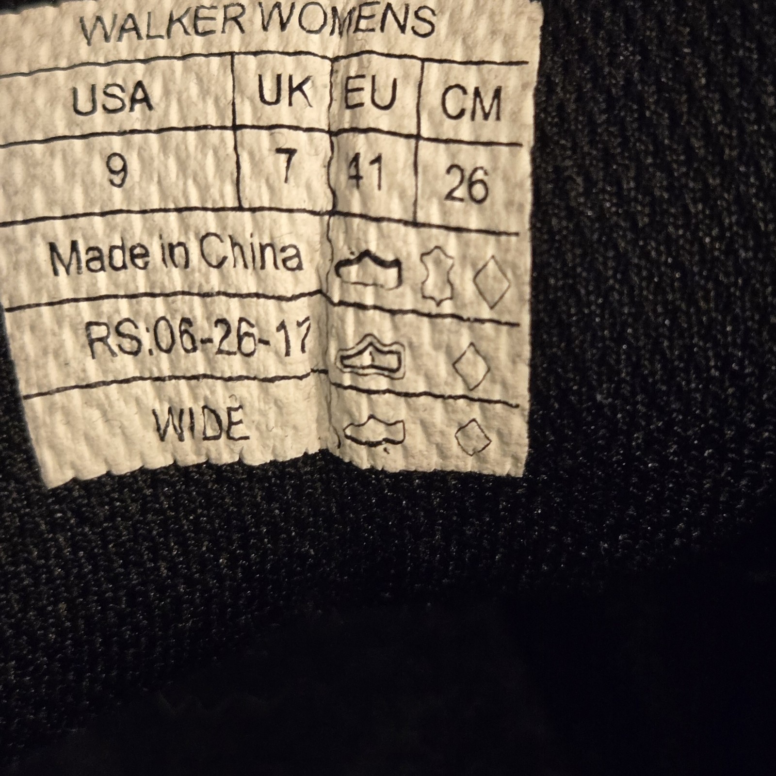 Vionic 23Walk Women’s Black Suede Athletic Walking Shoe Size 9 WIDE Lace-Up