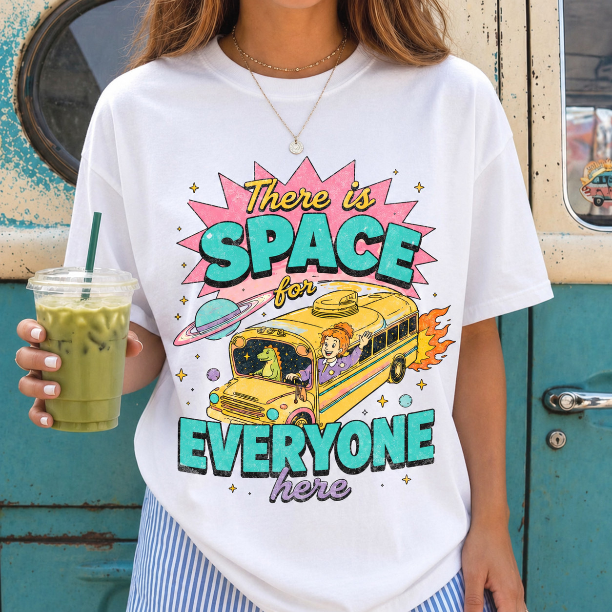 Magic School Bus Space For Everyone Inspirational Grade School T-Shirt