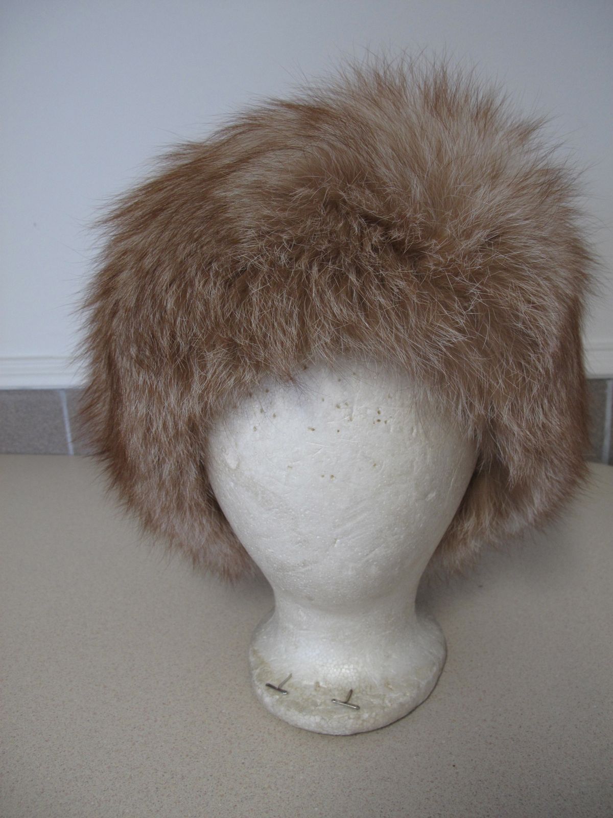Russian Fur Hat Red Fox Winter from Moscow sz 56cm 22inch Шапка Женская Мех