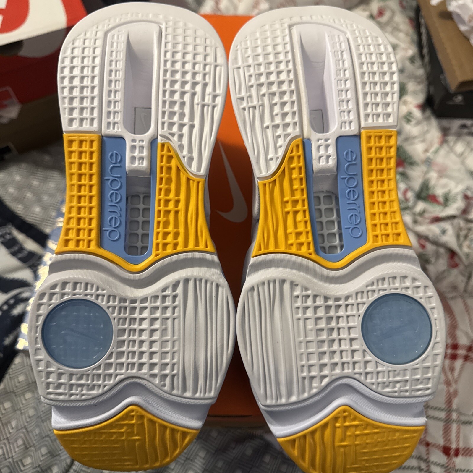 Size 11.5 – Nike Air Zoom SuperRep 3 White University Gold W