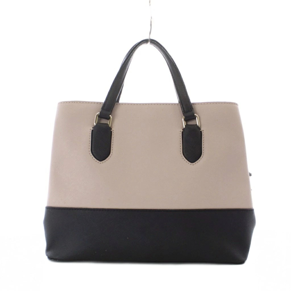 Used Kate Spade 2way Bag Handbag Shoulder Bag Leather Genuine Black Pink Bicolor