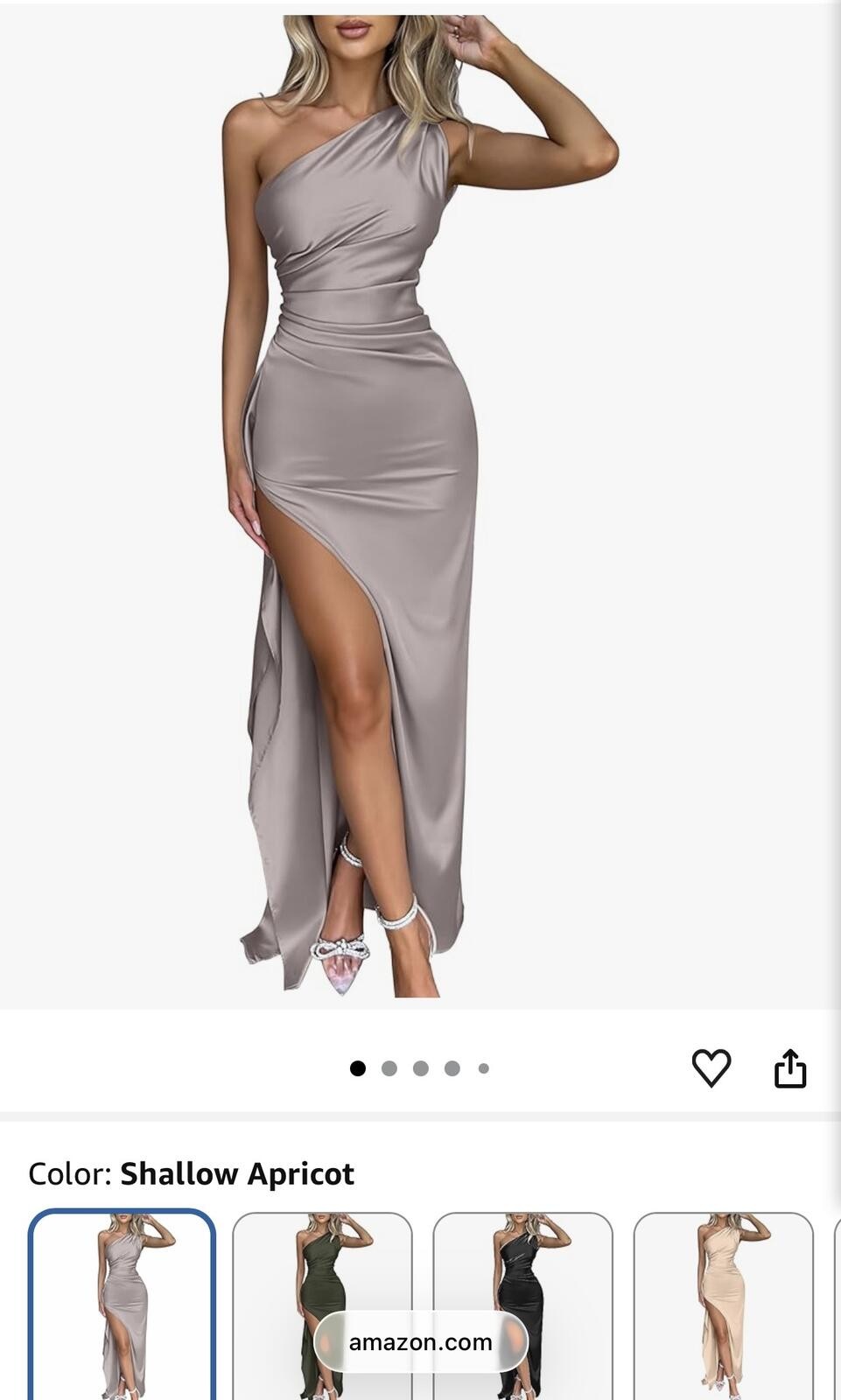 Viral OYS One Shoulder Formal Dress