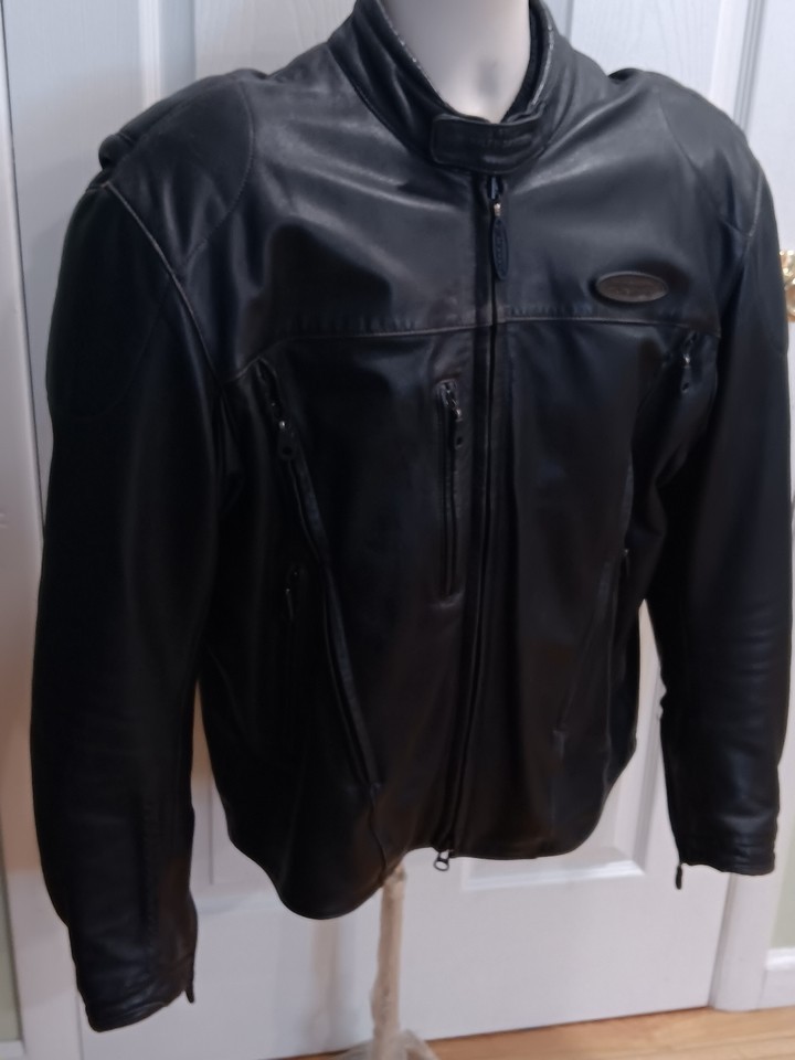 Harley Davidson LARGE FXRG Leather Touring Jacket w FS Liner & Armor 98508-93VM