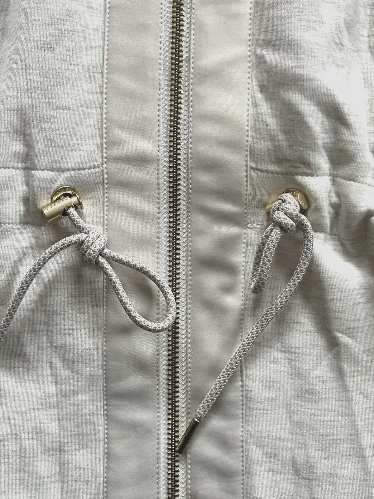 VARLEY Ridgefield Longline Sweatshirt Jacket Ivory Cream Marl VAR01574 Womens S
