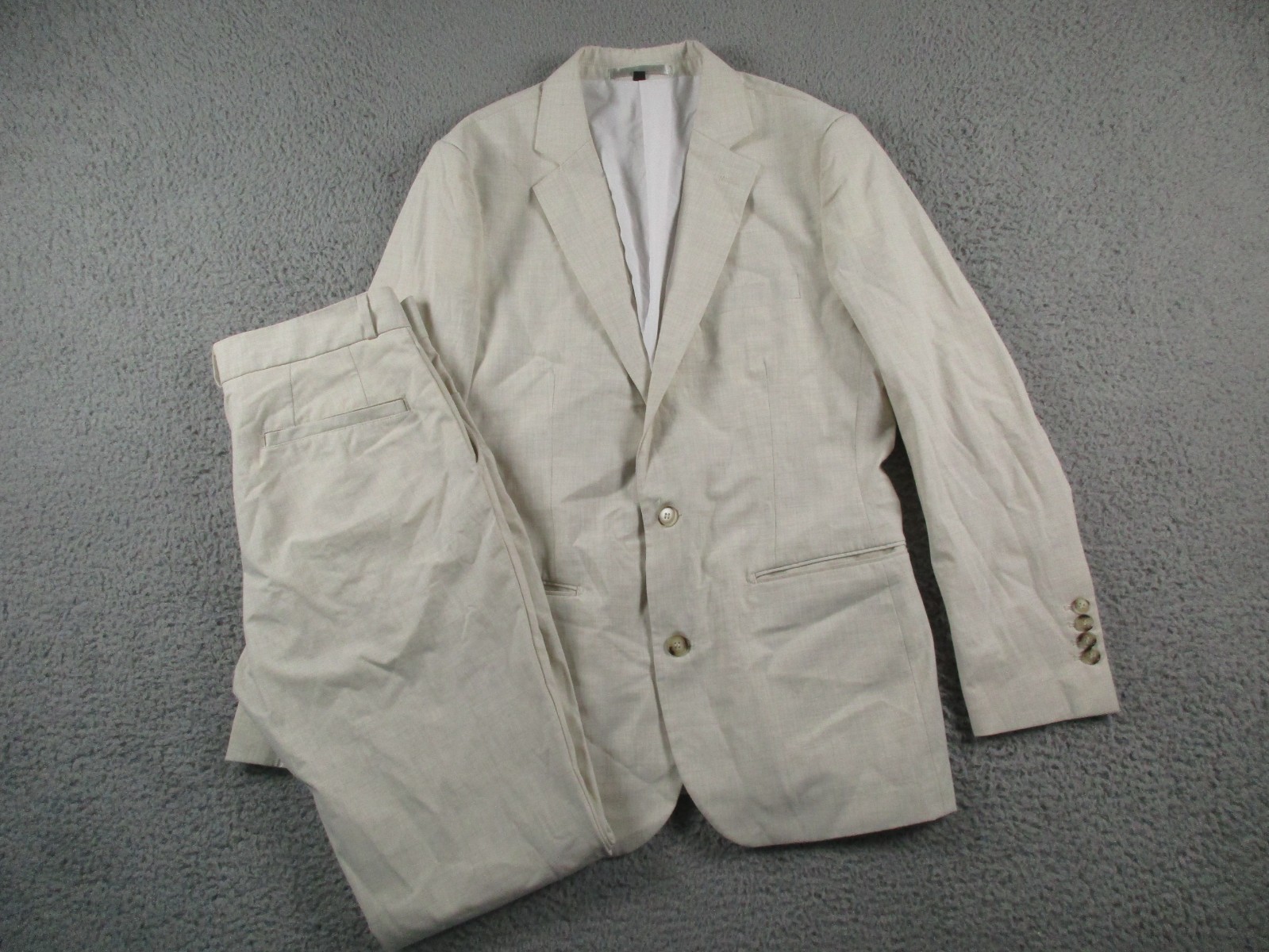 State Liberty Suit Mens 42 White Stretch Performance Jacket Blazer Pants