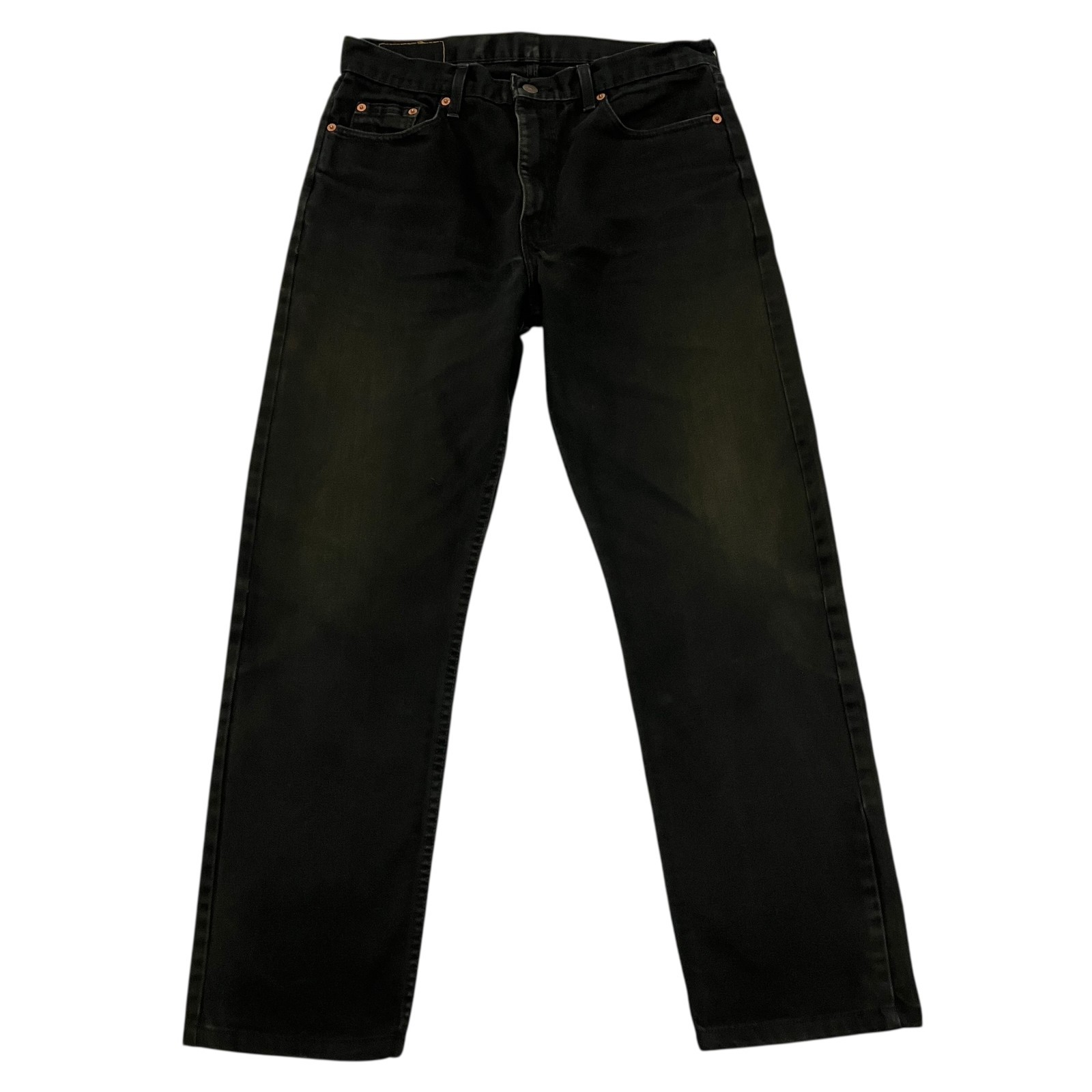 Vintage Levi’s 615 Jeans Mens 33W 28L Black Slim Straight Fit 80s Orange Tab
