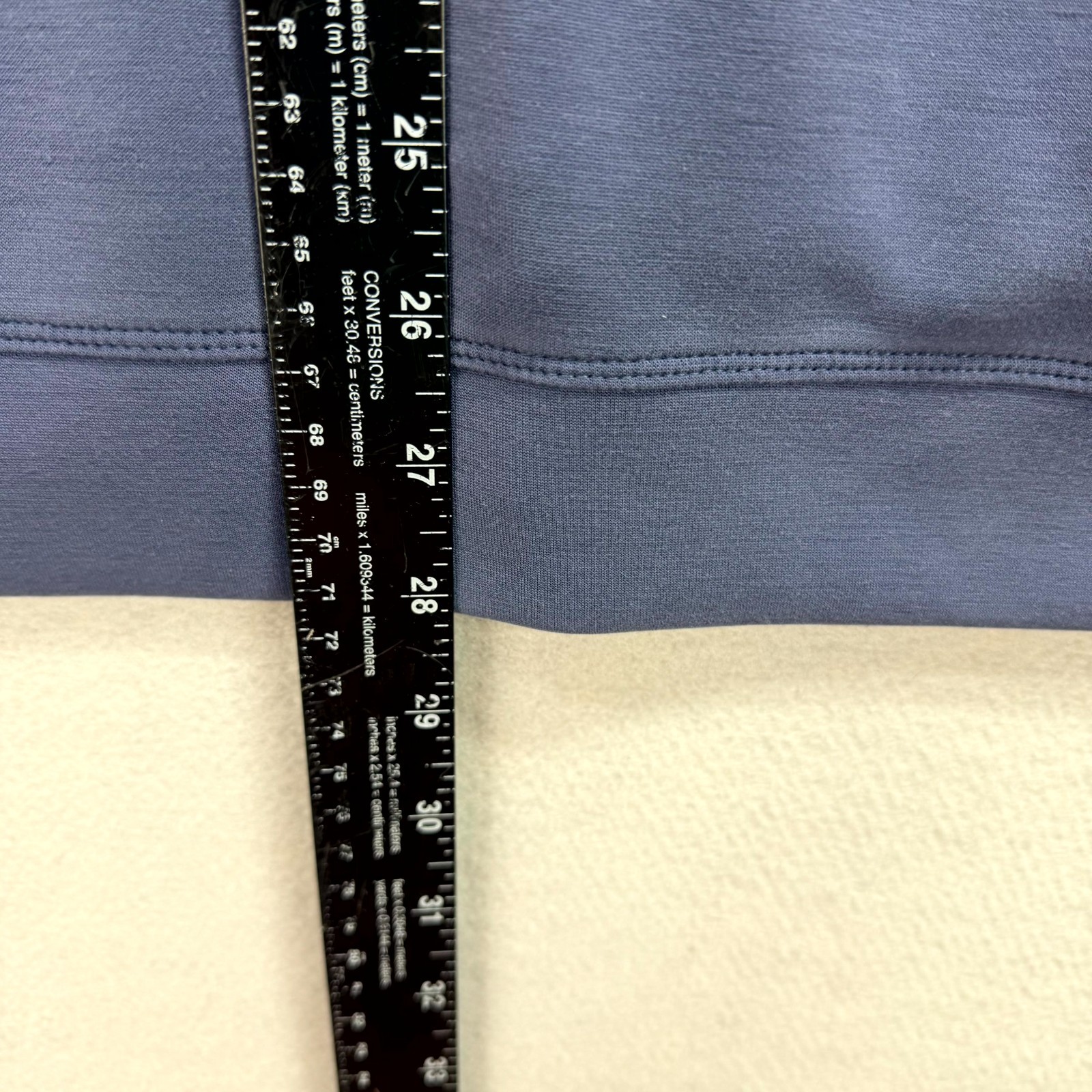 Sage Collective Tunic Sweatshirt Womens Medium Blue Pockets Oversized Crew Neck