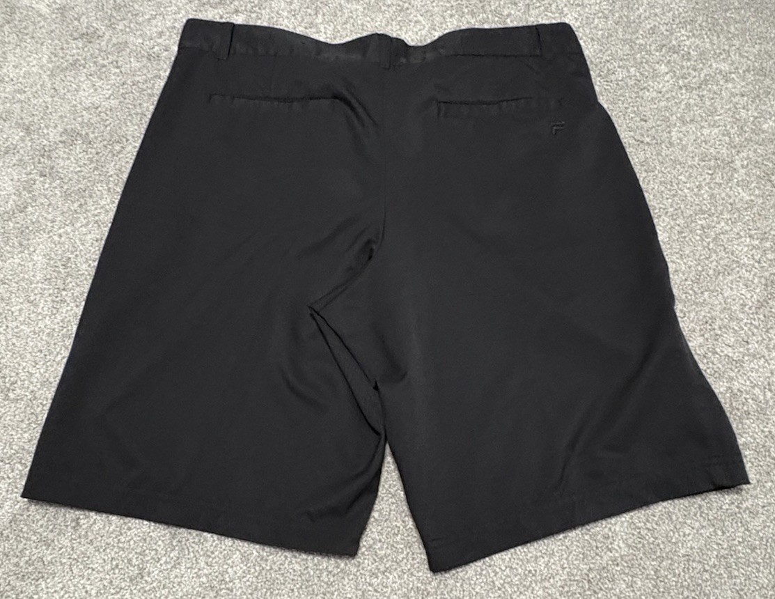 Fila Sport Golf Black Men Shorts Size 36 Inseam 10.5 Inches