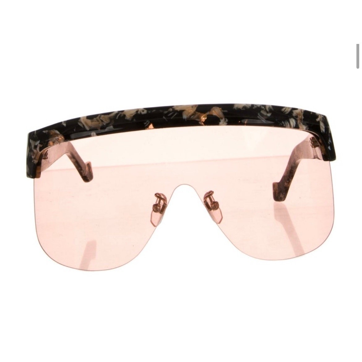 Loewe Shield Pink Translucent Sunglasses
