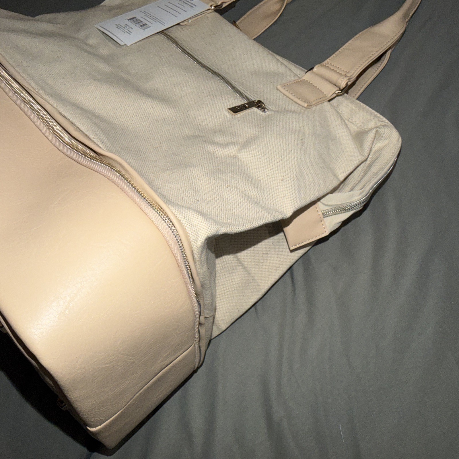 Beis The Convertible Mini Weekender in Beige