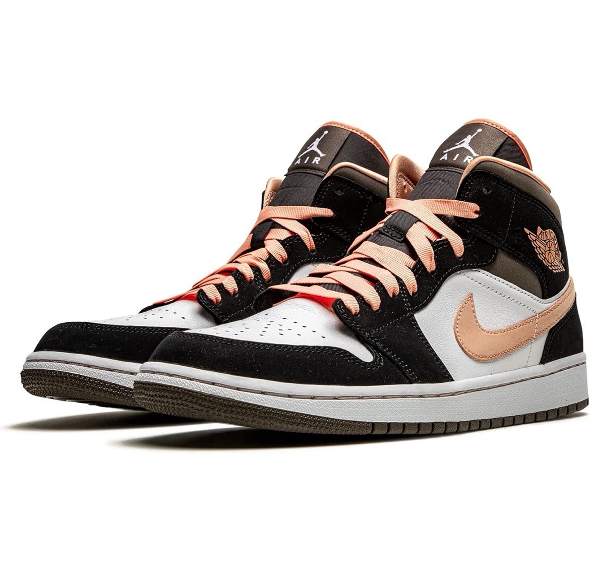 Men’s 10.5 Women’s 12 – Air Jordan 1 SE Mid Peach Mocha W DH0210-100 MINT NEW