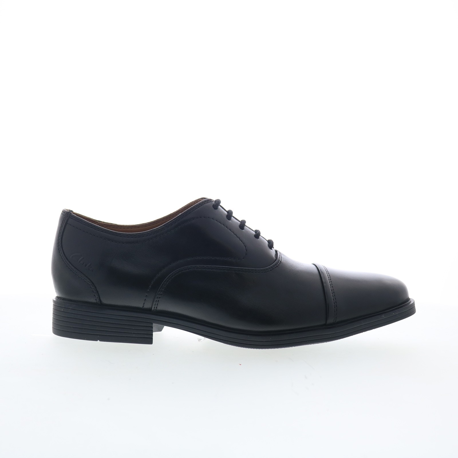 Clarks Whiddon OX 26176991 Mens Black Oxfords & Lace Ups Cap Toe Shoes