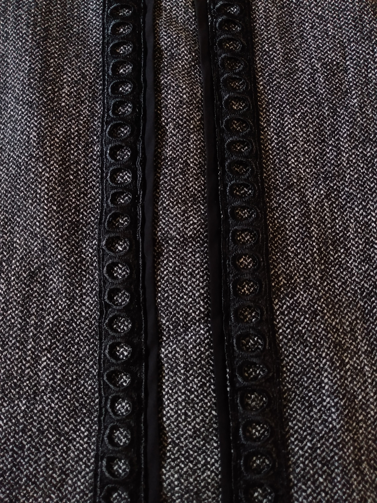 Antonio Melani Dress Size 4 Black Lace 3/4 Sleeve Sheath Above-Knee Zip Back