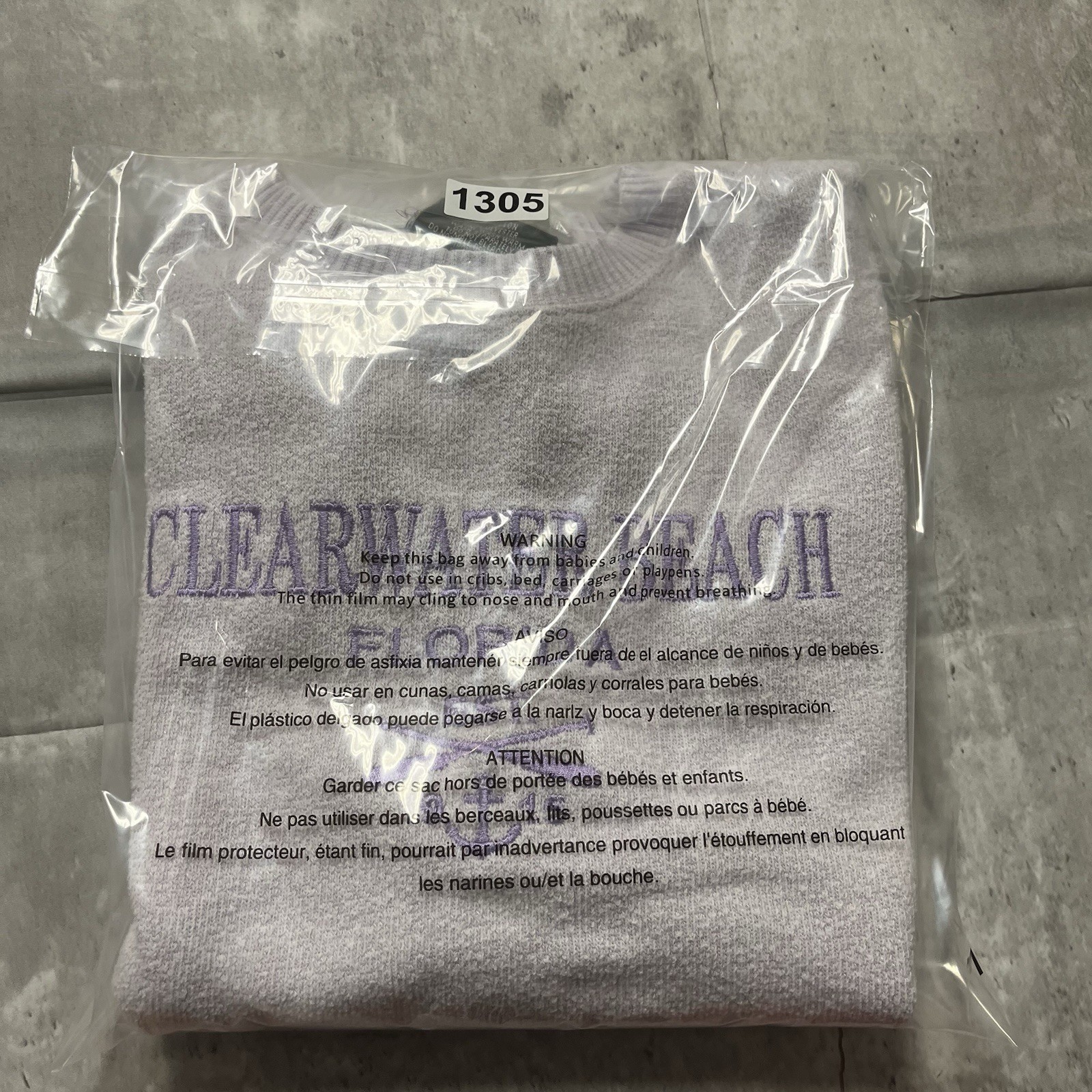 Camstone Usa Clearwater Beach Florida Purple Size Medium Womens Strecth