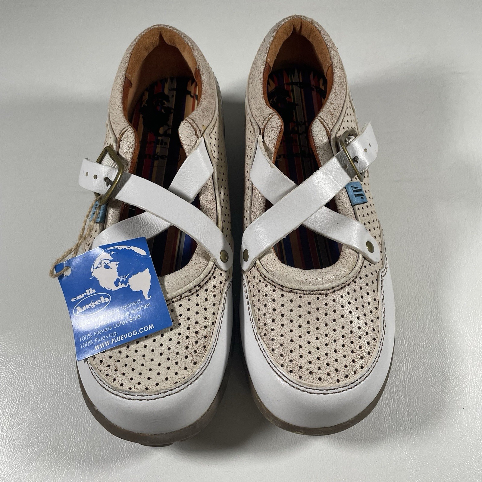 John Fluevog Shoes Sandals Earth Angels US Size M4 W6 Eco Friendly NWT Designer