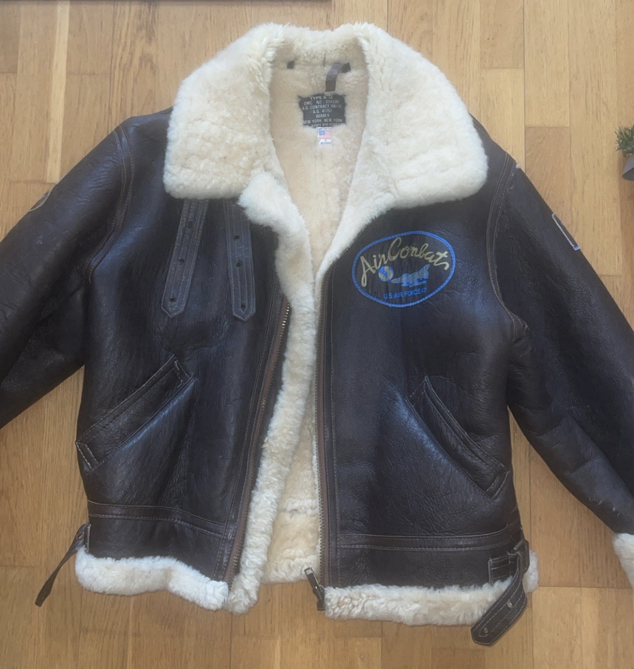 avirex air Force leather jacket vintage