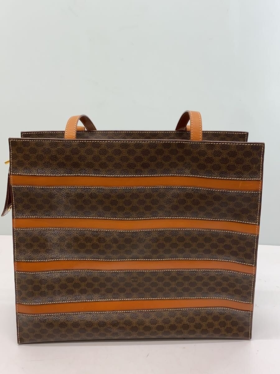 Used Celine Tote Bag/Leather/Brw/Allover Pattern/Mc96/Macadam Bag