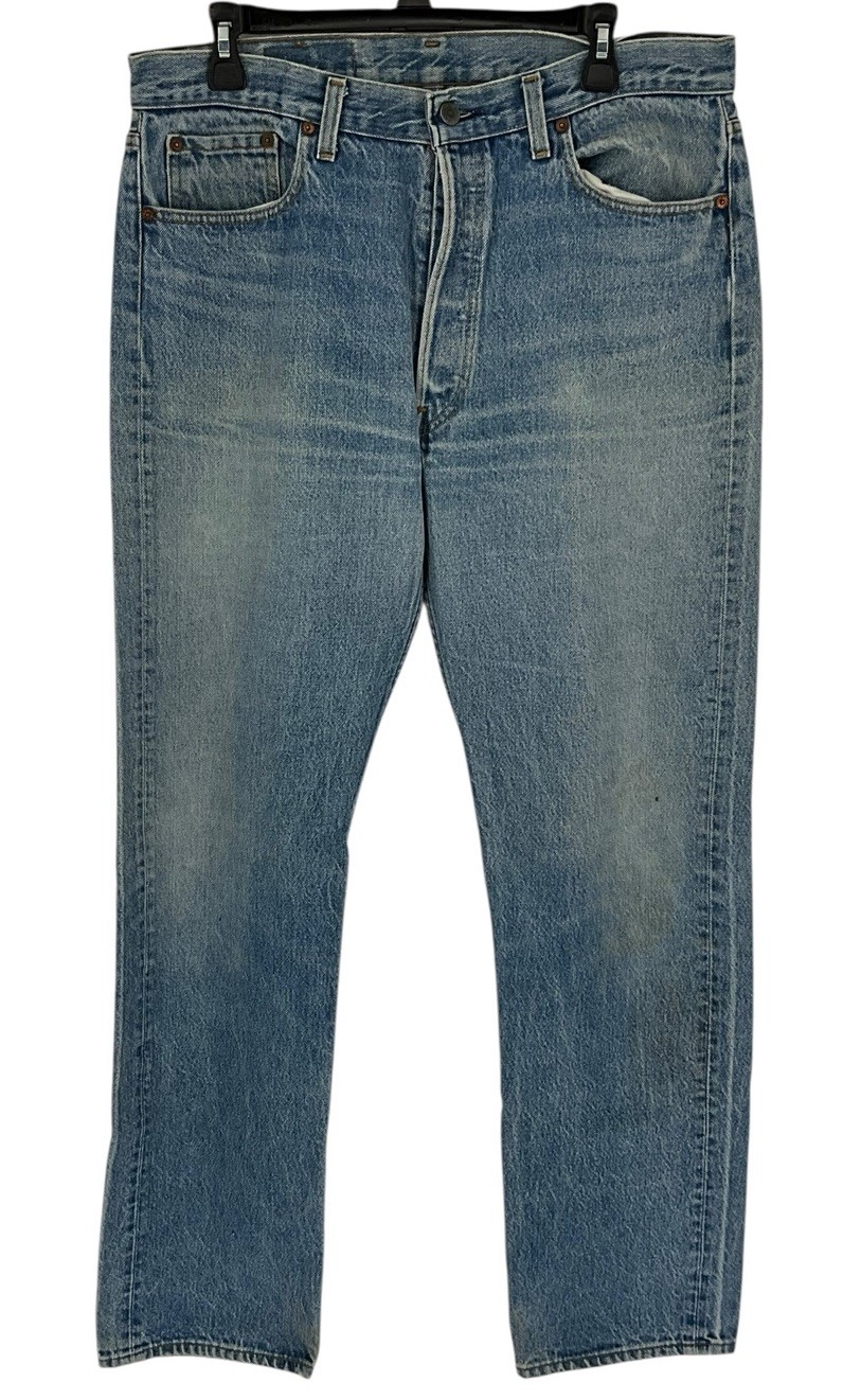 Vintage 90s Levi’s 501XX Jeans Mens 36×34 Actual USA Made Medium Wash Button Fly