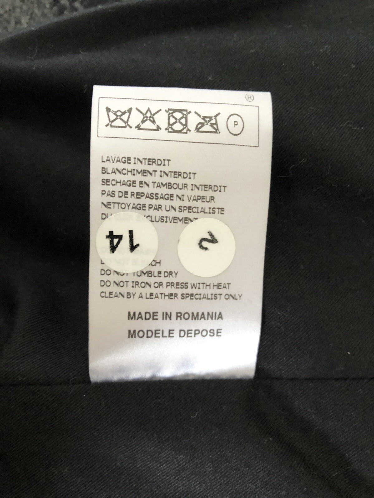Maje Samy Leather & Jacquard Biker Jacket Size 1 (UK 8) NEVER WORN