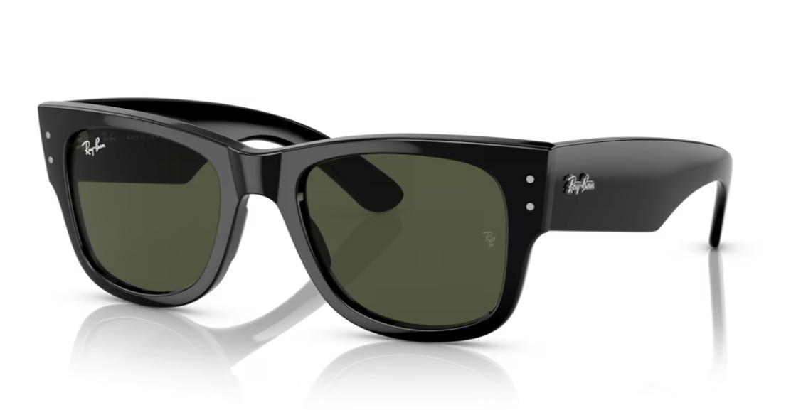 Ray ban 0840S Mega Wayfarer 901/31 Sunglasses Black/Green
