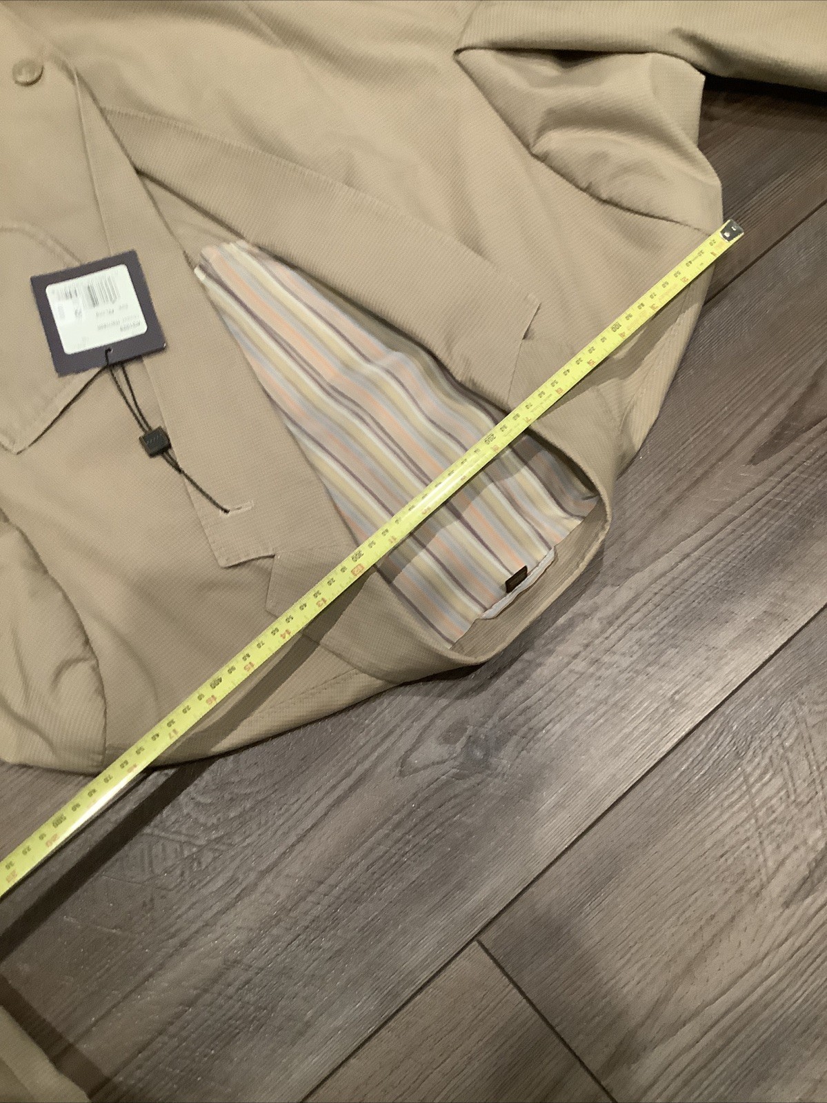 NWT KROON HARRISON Blazer Sport Coat Jacket Size 42 Long Beige Casual NEW