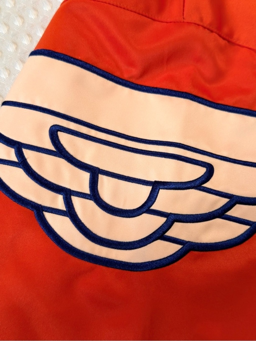 Nike Jordan Orange Pullover with Wing Sleeves