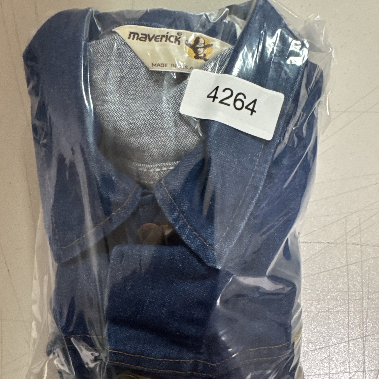 Vintage 70s Maverick Blue Bell Denim Jean Trucker Jacket Size 36 Workwear USA