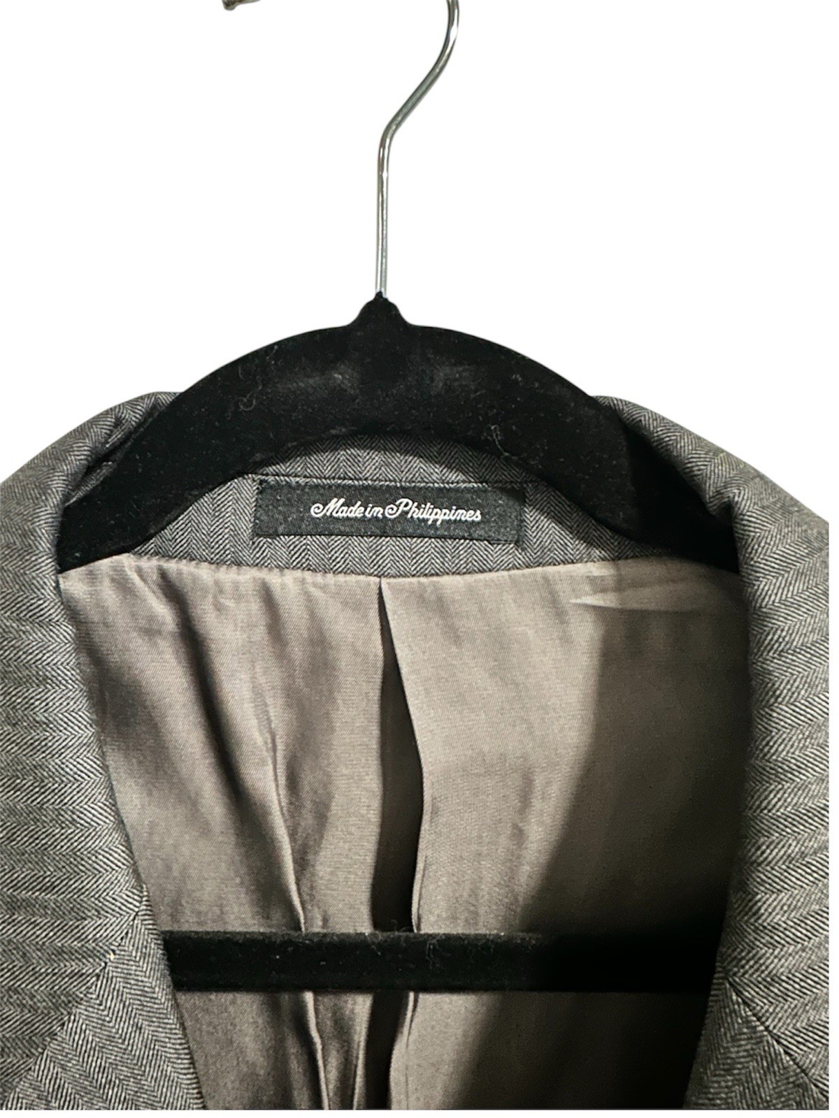 Ralph Lauren Gray Three-Button Wool Suit Jacket 46R