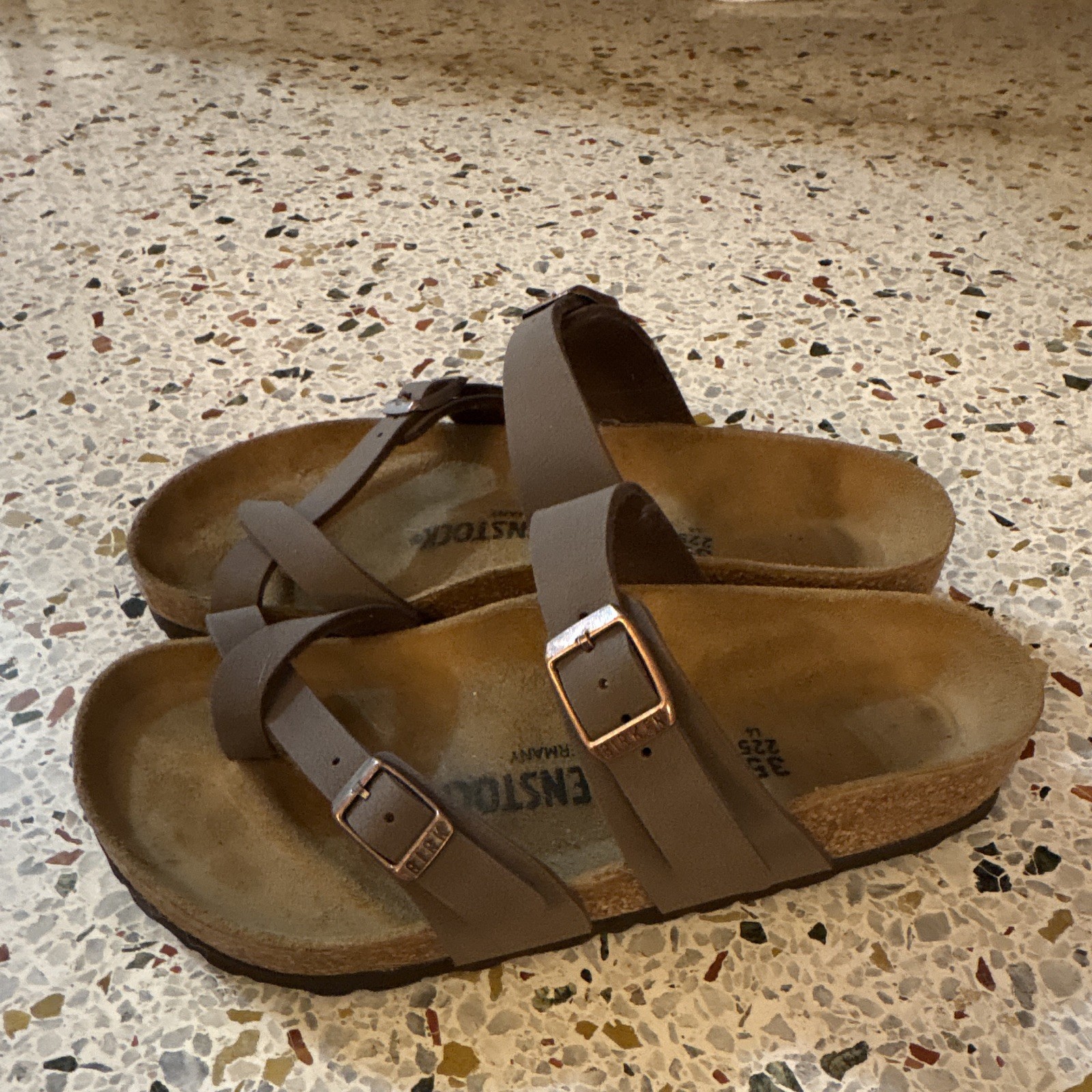 Birkenstock Brown Strappy Buckle Cork Footbed Sandals Women’s EU 35 US 4