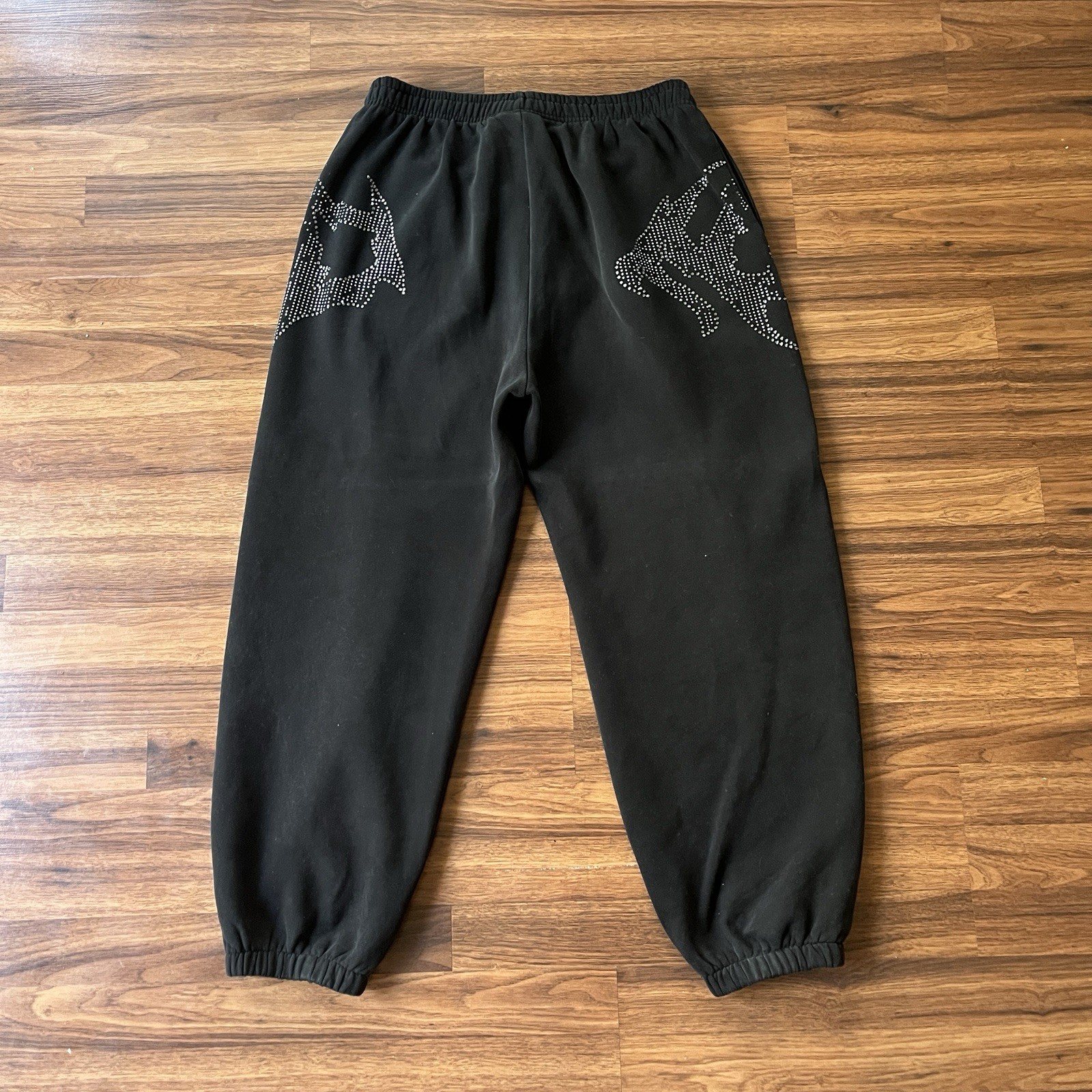 Named Collective Rhinestone Sweatpants Jacket Zip Up Logo Set Sz L/XL