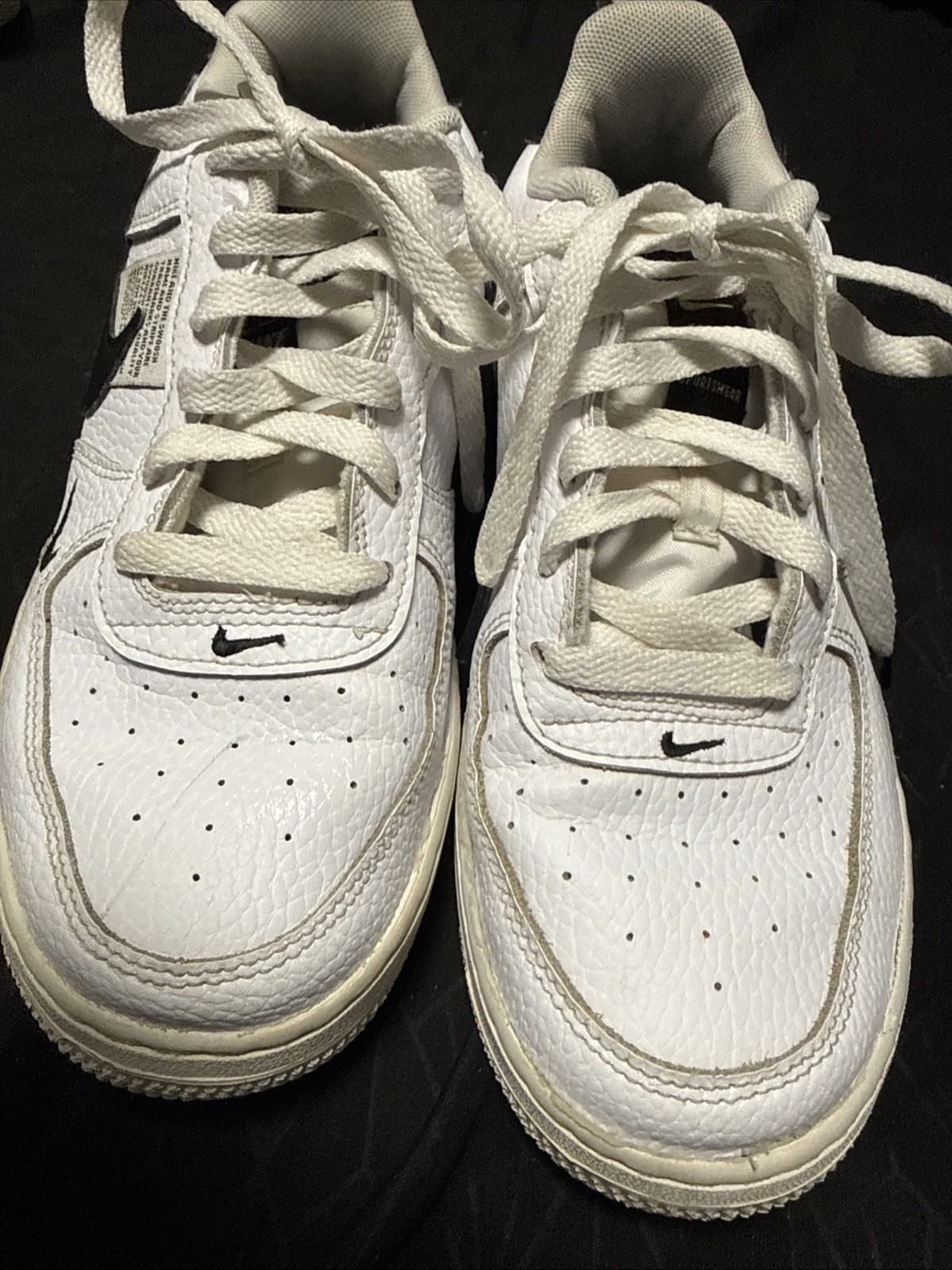 Nike Air Force 1′ 07′ Lv8 Utility White Black 315122-111 Size Men’s US Size 7