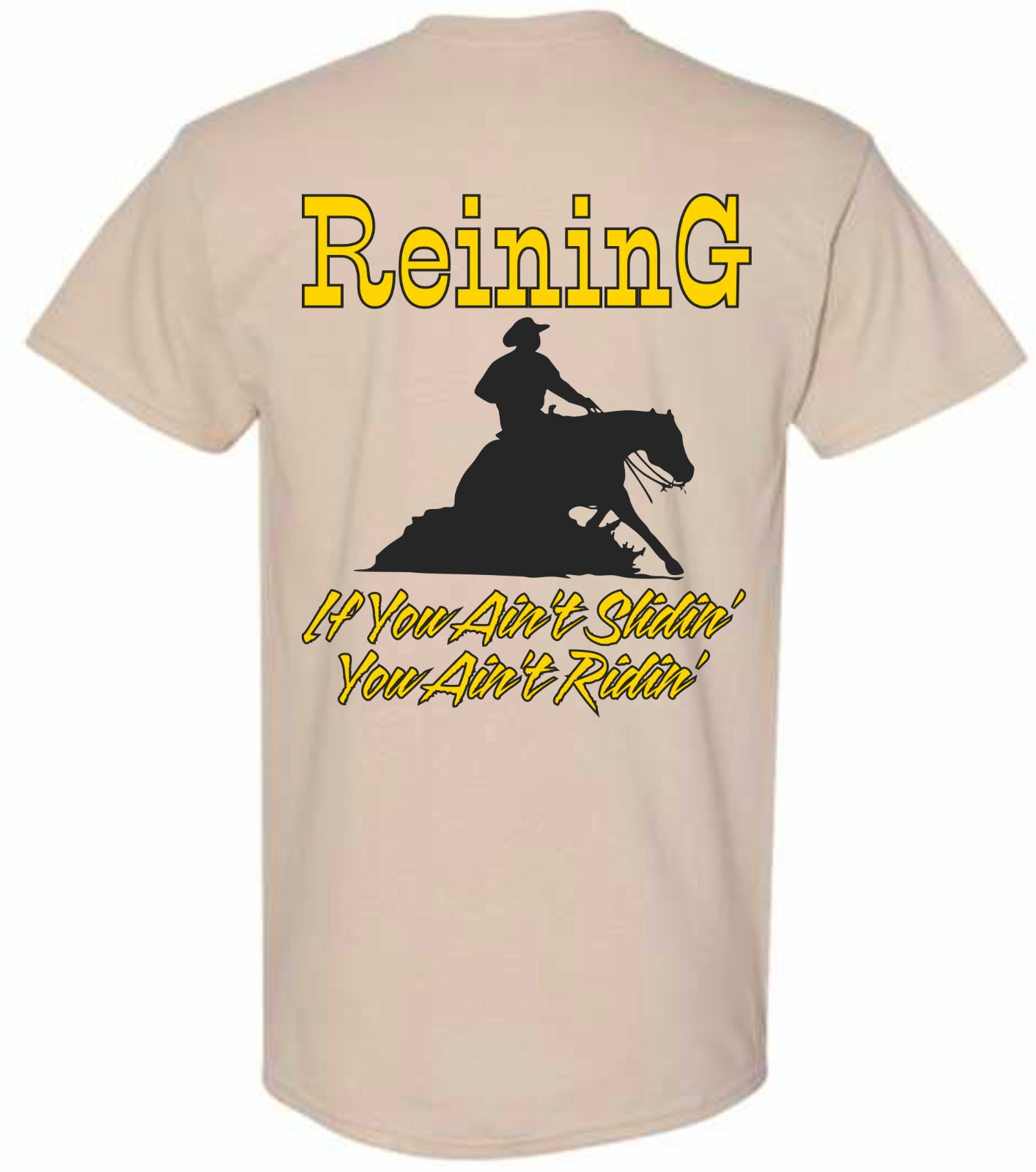 GILDAN T-SHIRT – REINING HORSE DESIGN REINING HORSE GRAPHIC QUARTER HORSE