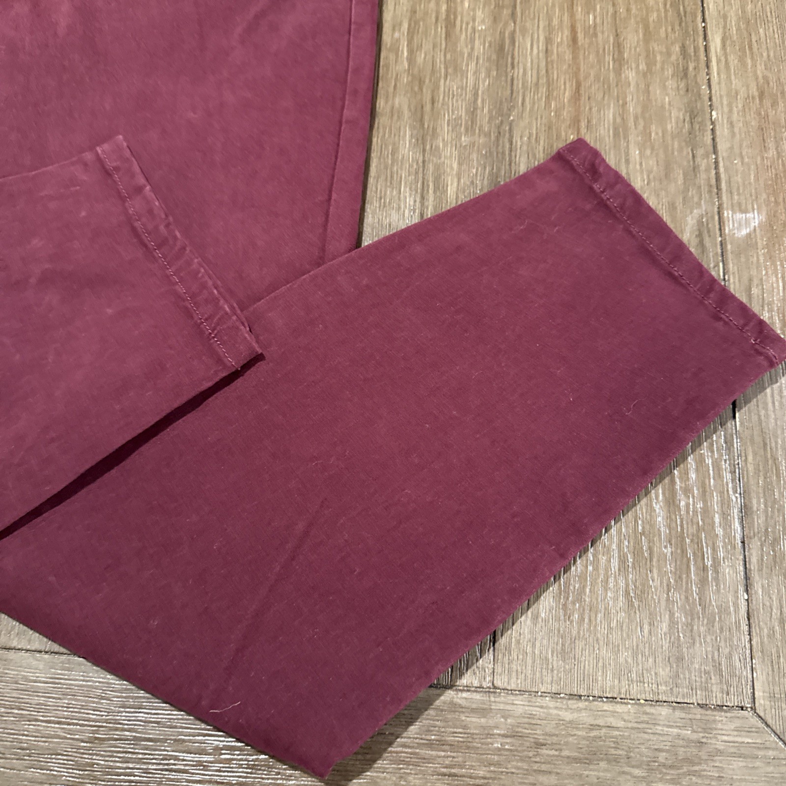 Loft Brand Regular Skinny Jeans Size 32/14 Burgundy Wine Mid Rise