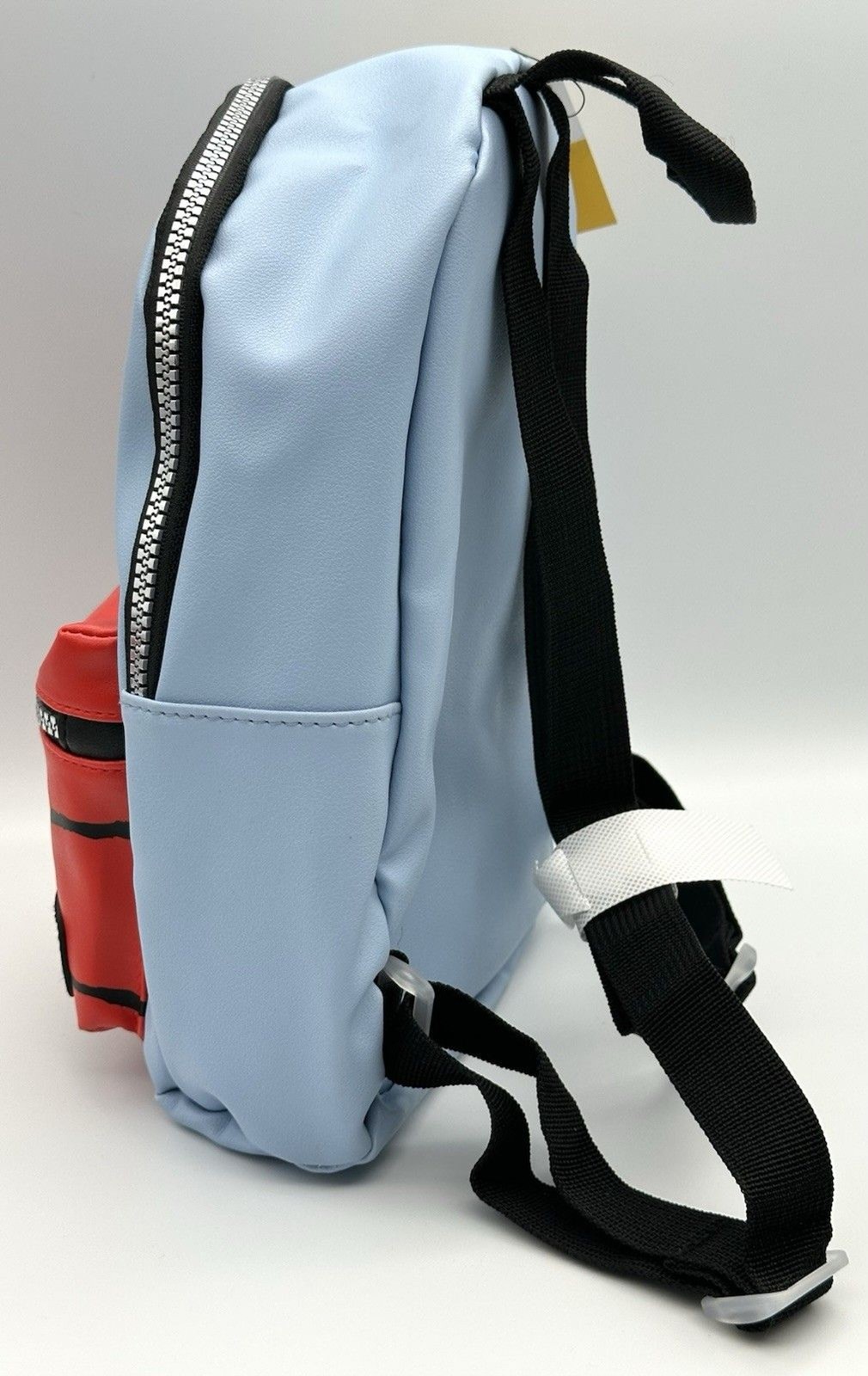 NWT Peanuts Snoopy Sleeping Faux Leather Blue Mini Backpack Purse Bag Diaper Bag