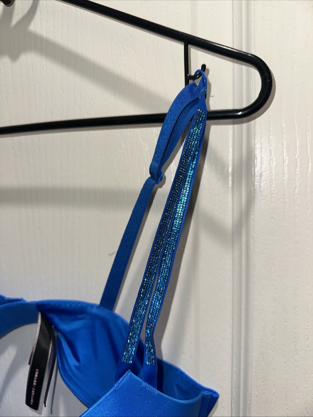 Victoria’s Secret Bombshell Plunge Add 2 Cup Sizes Push-Up Bra 38C Blue