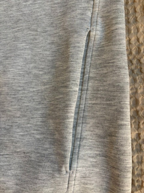 Lululemon Pullover Hoodie Mens XS Fits Like S Heathered Light Gray Spacer Knit.
