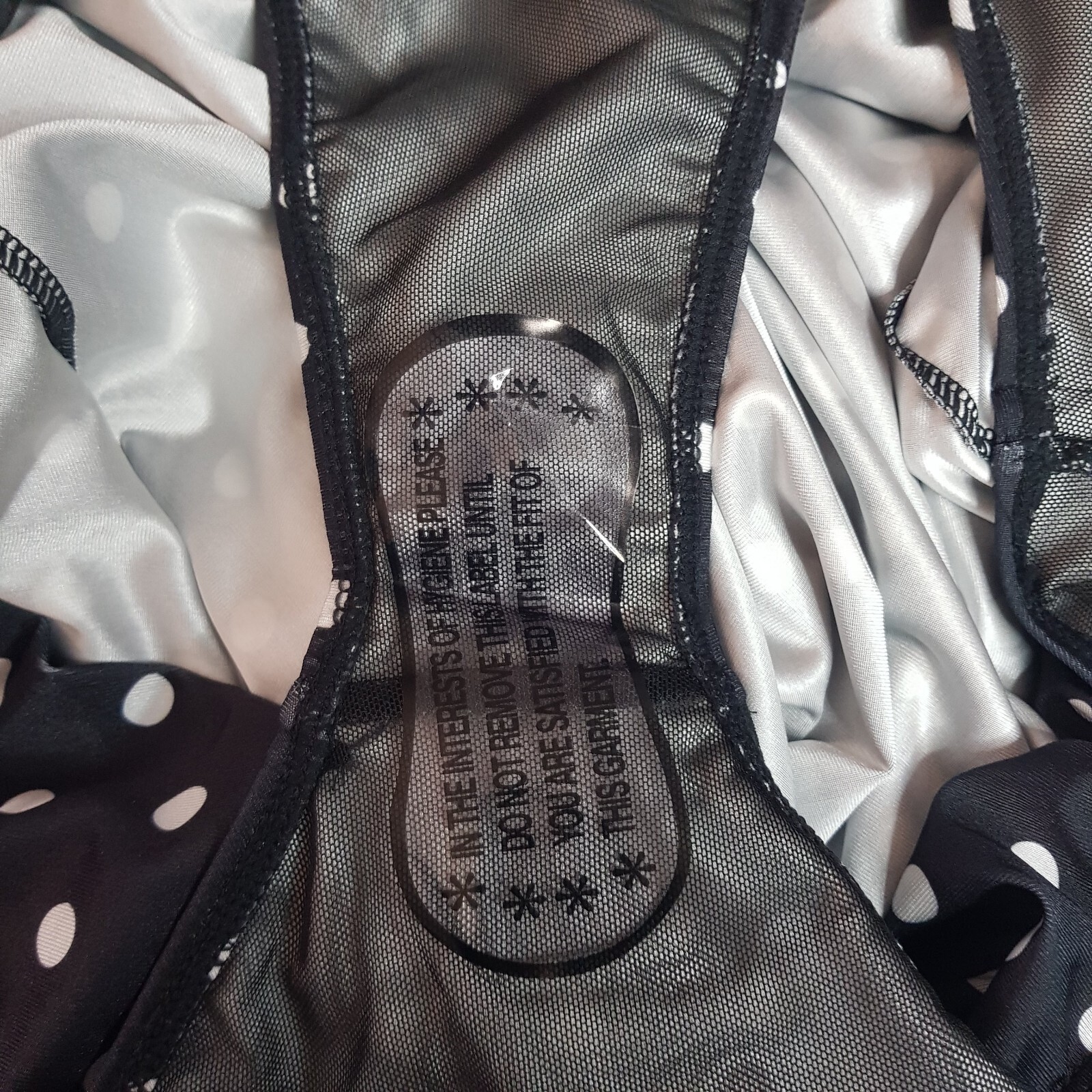 NEW EX DEBENHAMS Size 14-22 Polka Dot Spotted Swim Dress Swimsuit Black White