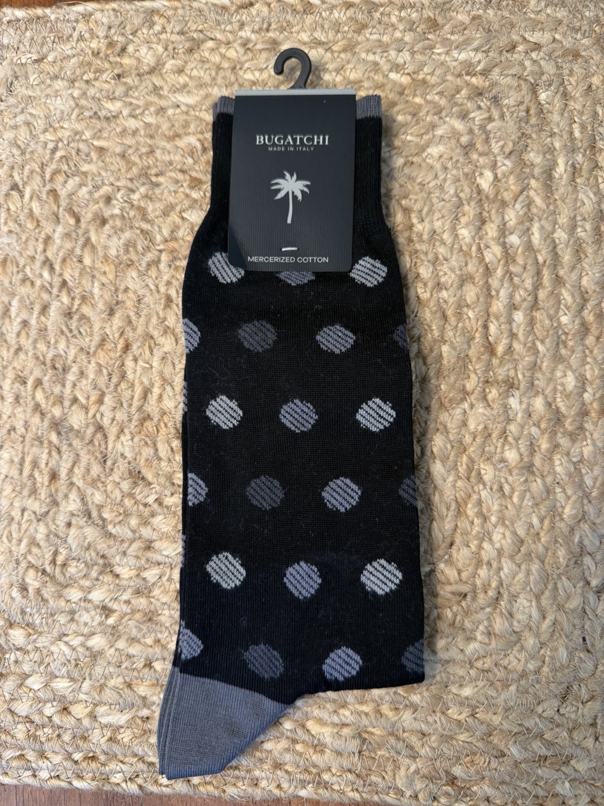 3 Pairs New Men’s Bugatchi Dress Socks Made In Italy $75 MSRP
