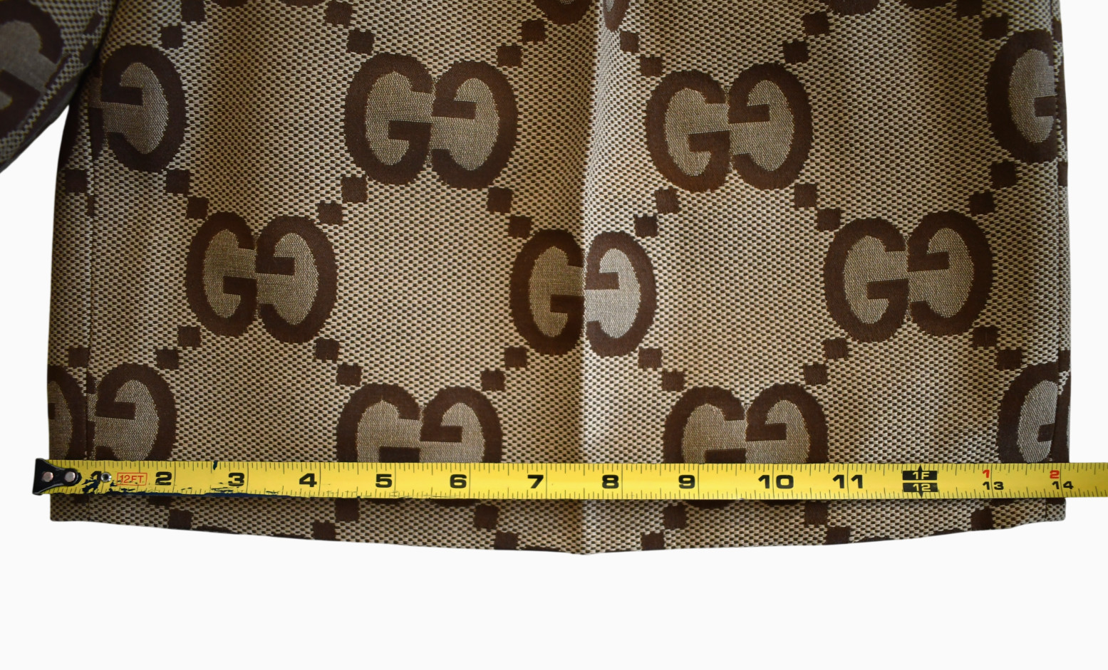 🆕️NEW Authentic GUCCI Beige/Ebony JUMBO GG Canvas Men’s Shorts IT-50 W-32″