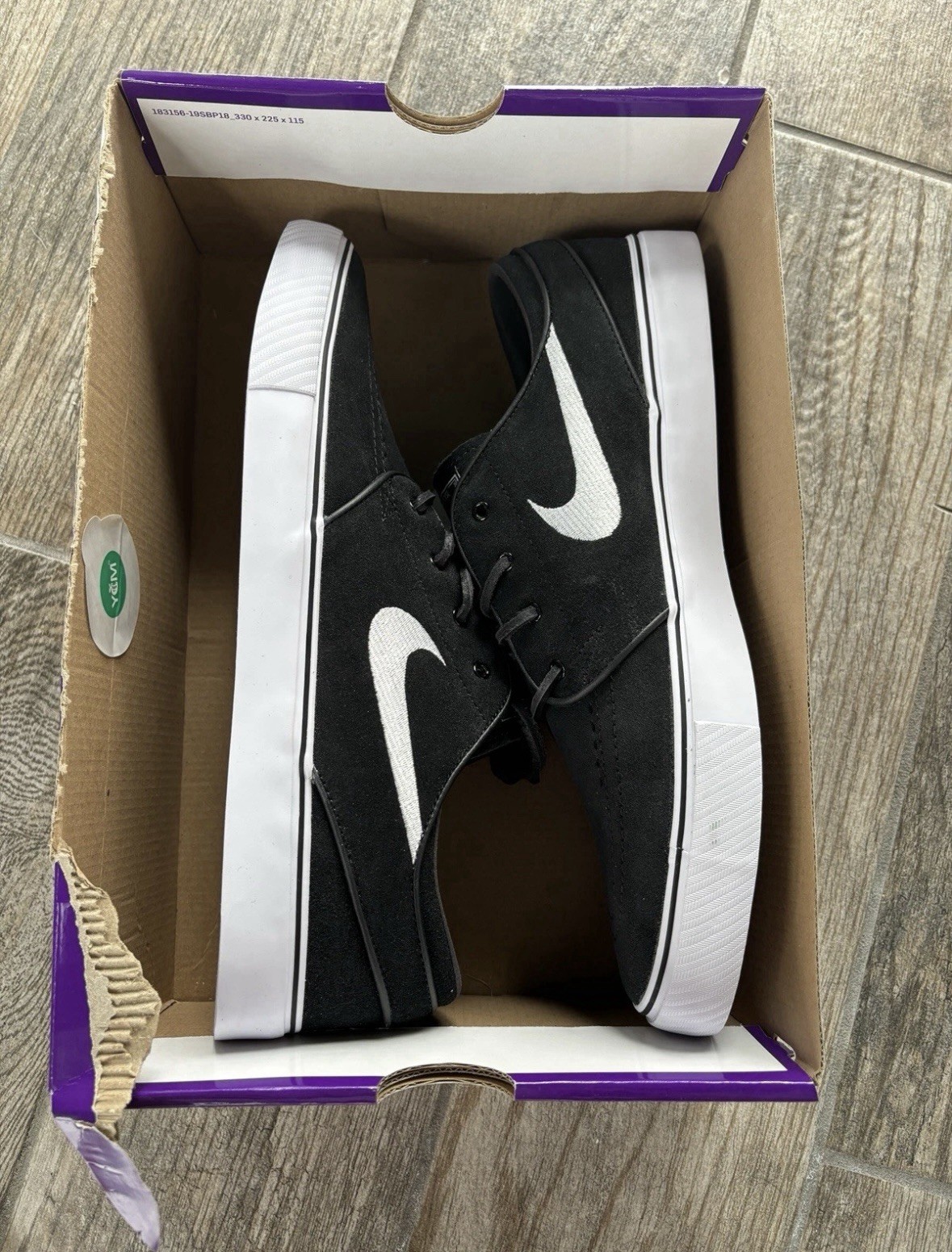 Nike Zoom Stefan Janoski OG + SB Black White FD6757-001 Men’s Shoe / Skate Size