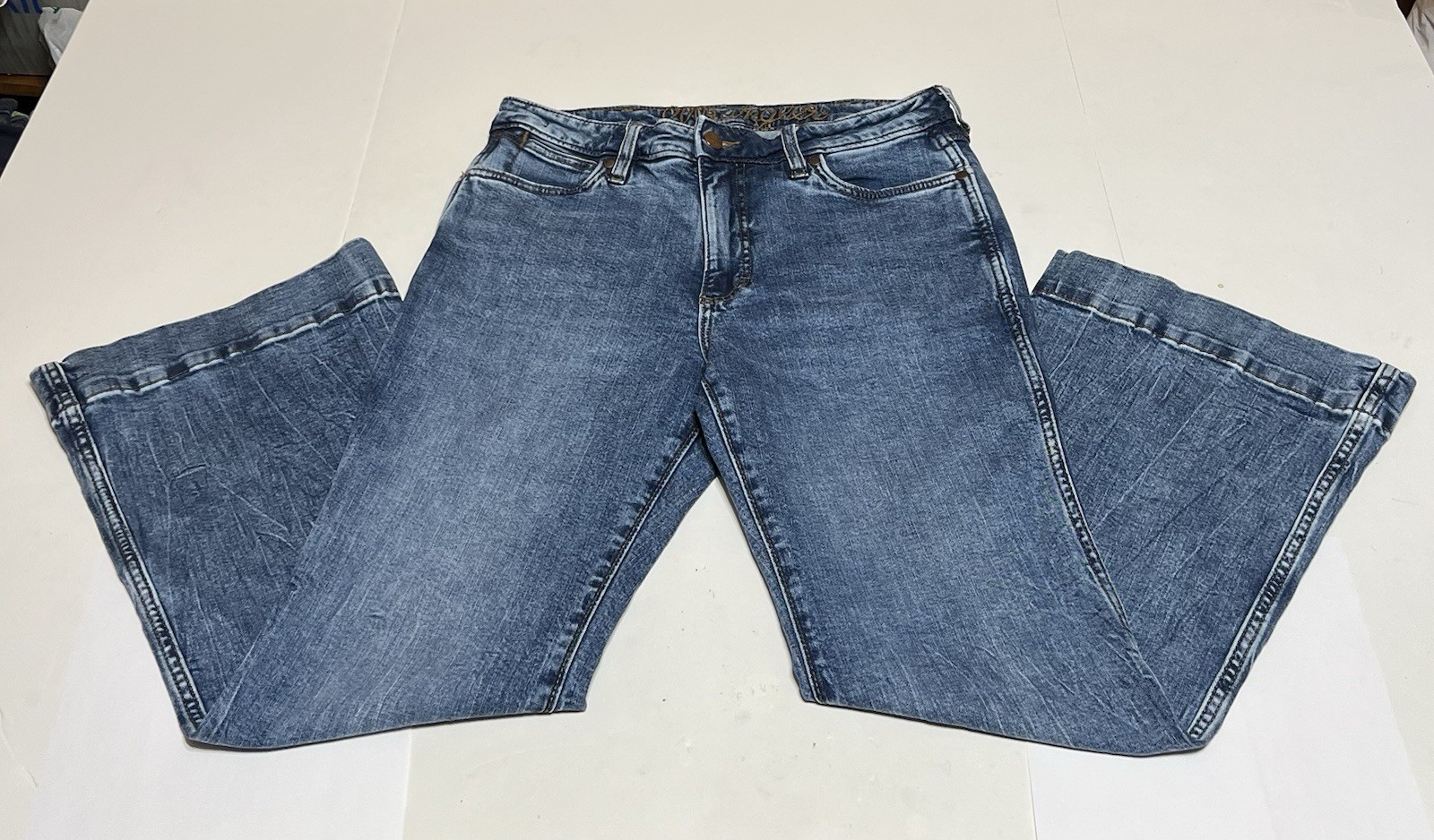 Wrangler Retro Women’s Tag 30×30 (30×28) High Rise Trouser Flare Jeans Western