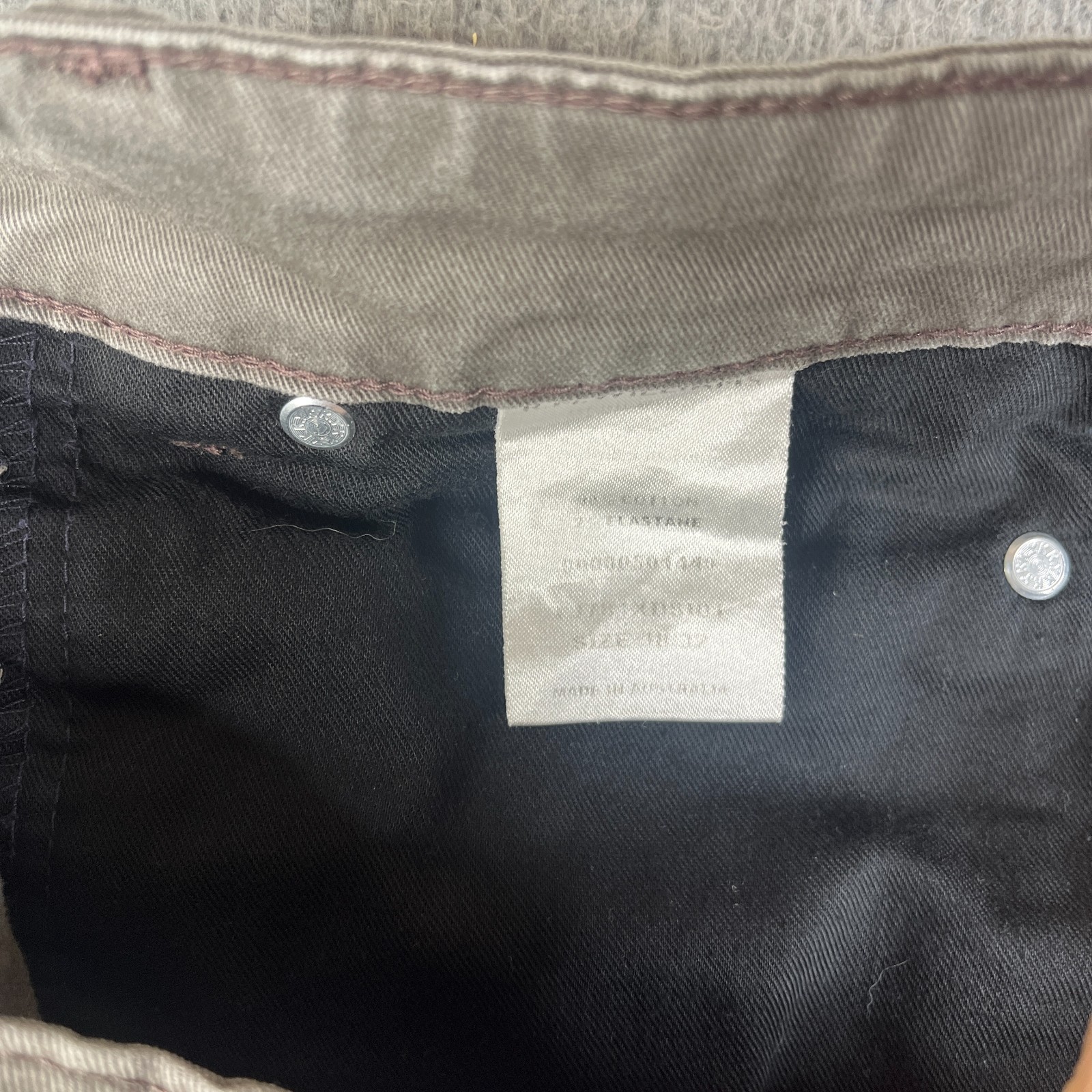 R.M Williams Jeans Men 38×32 Khaki Green Straight Leg Premium Denim Australia