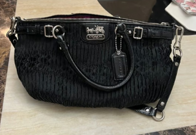Coach Sofia shoulder pleated handbag