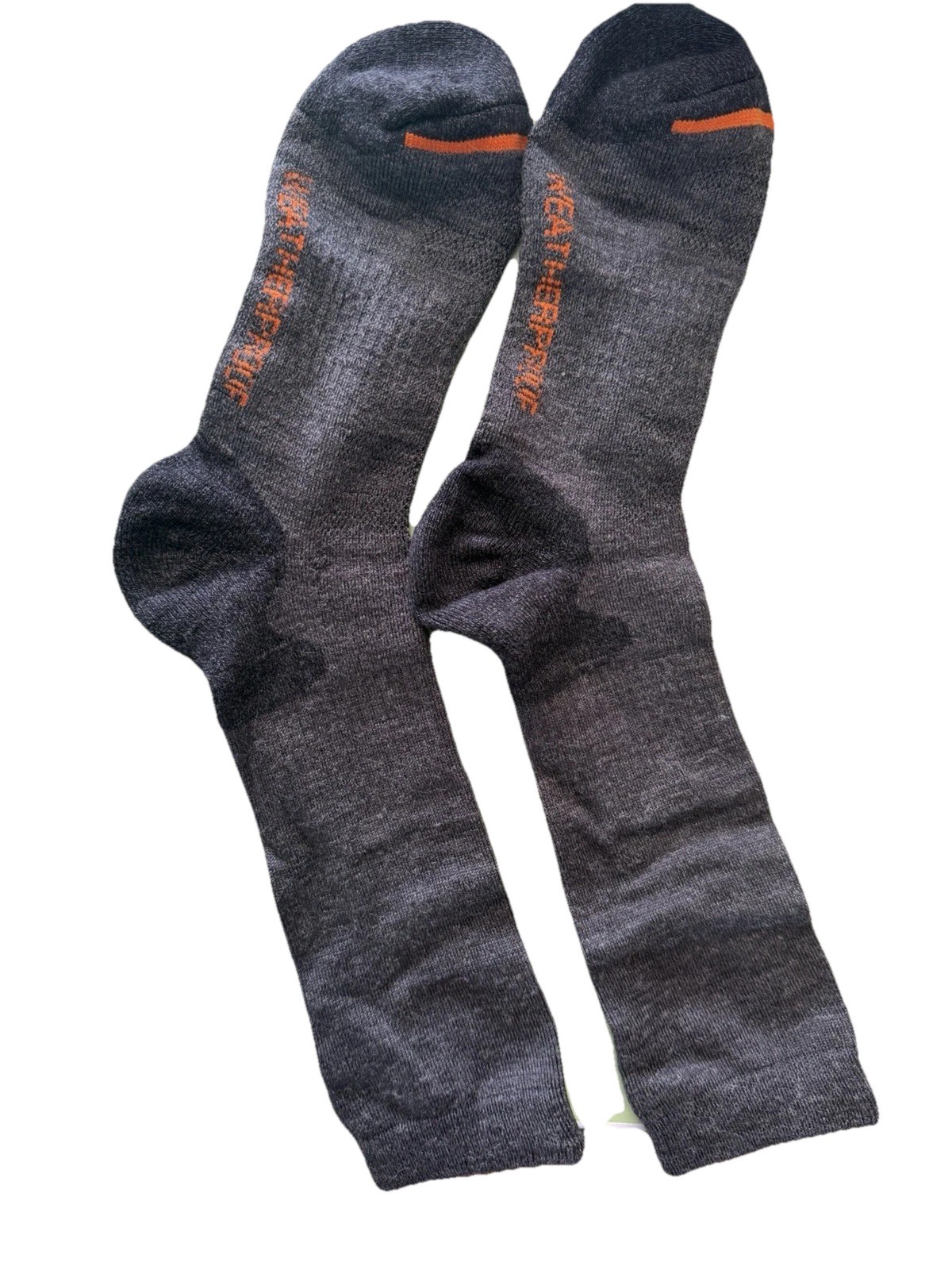 5 pack Outdoor Socks Grey with Orange Tip(water proof).
