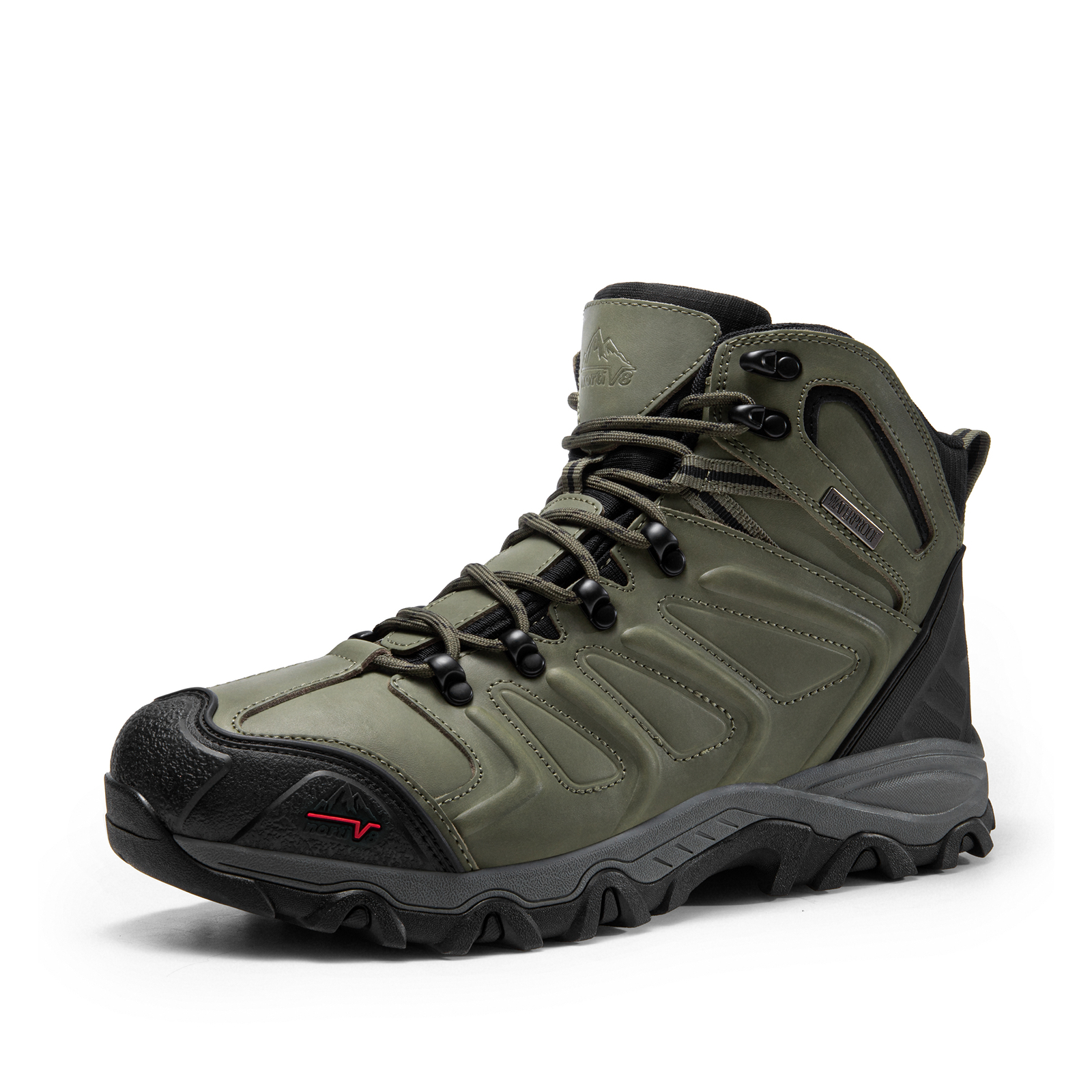 NORTIV 8 Men’s Waterproof Hiking Boots Outdoor Lightweight Trekking Hiking Shoes