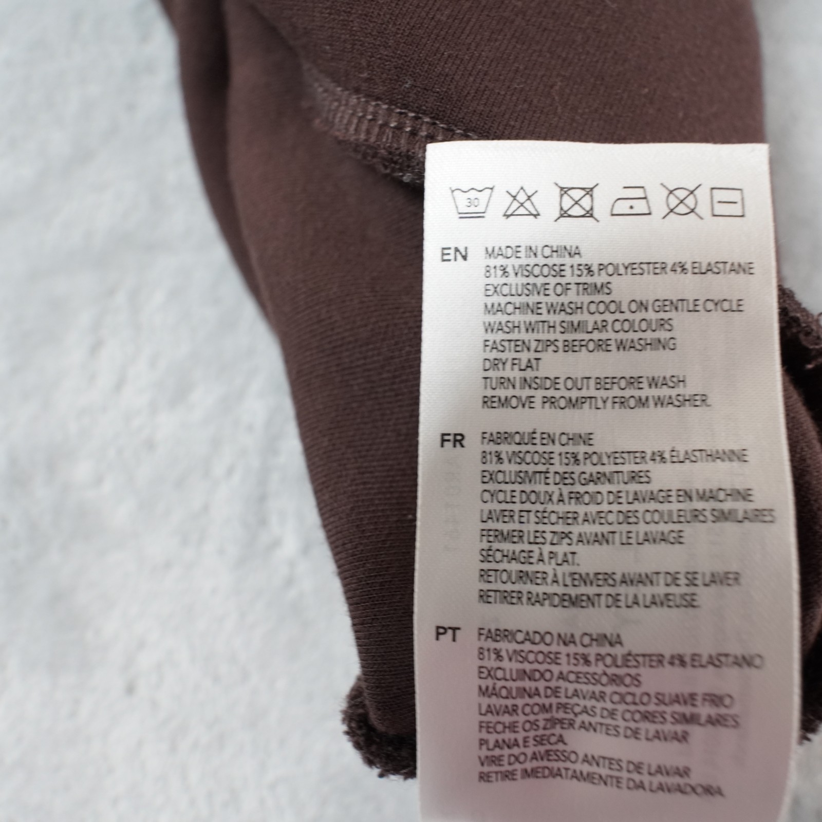 Varley Hawley Half Zip Sweat Womens S Brown Double Soft Shirt Loungewear Travel
