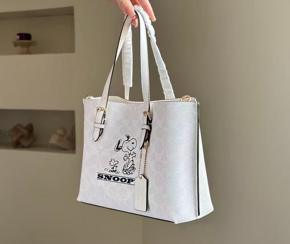 COACH CBJ87 Collaboration Mollie Tote Bag 25 Handbag Canvas