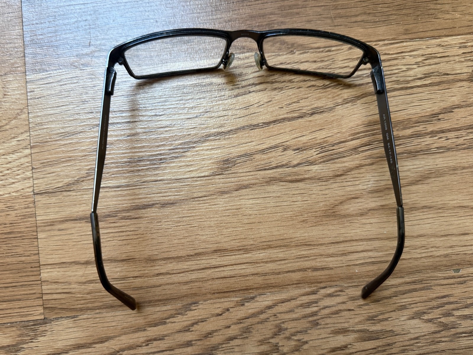 Alberto Romani AR 1009 GM Rectangular Eyeglasses 54-17-140 Black Frame