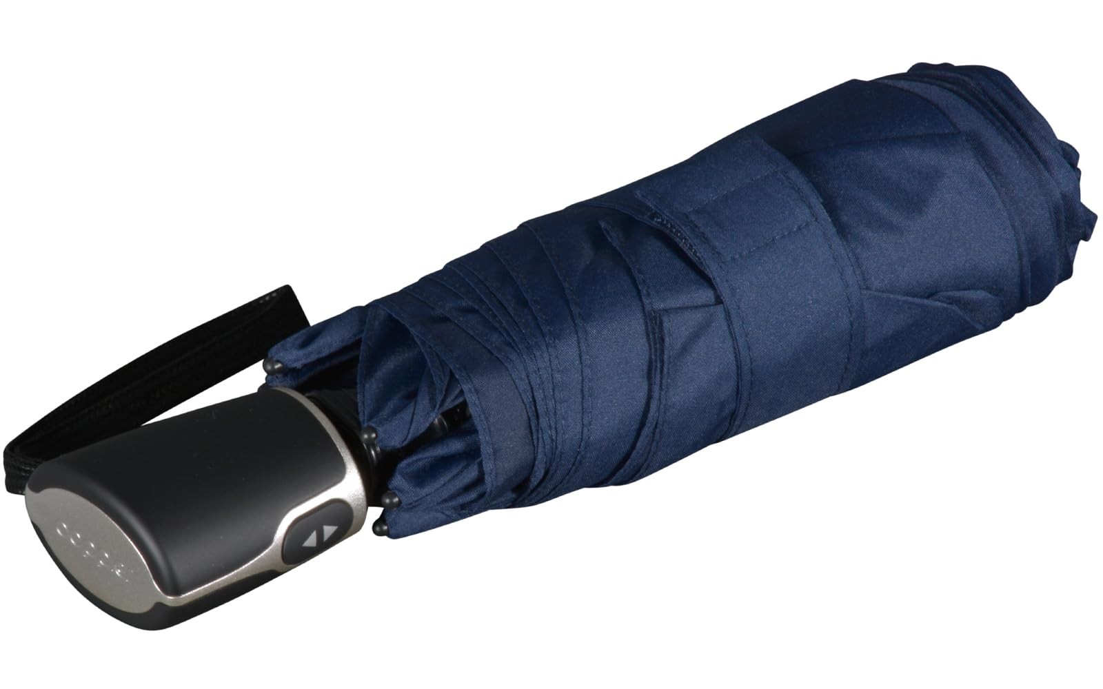 Ladies’ pocket umbrella fibre micro flat with automatic opening Navy